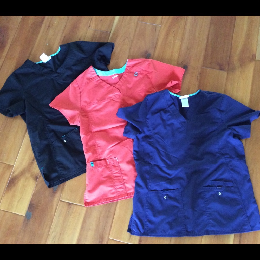Scrubstar set of 3 scrub tops size M